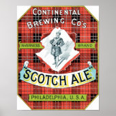Continential Brewing Company Scotch Ale Poster (Voorkant)