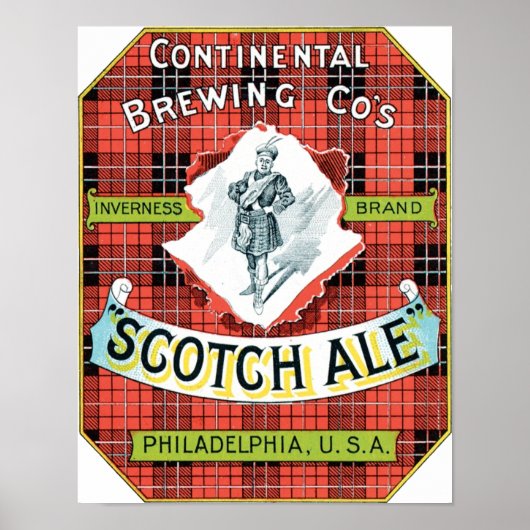 Continential Brewing Company Scotch Ale Poster (Voorkant)