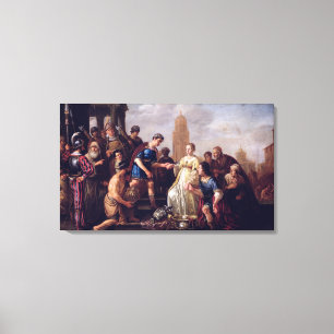 Continentie van Scipio 1643 Canvas Afdruk