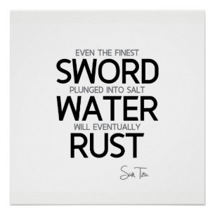 CONTINGENTEN: Sun Tzu: Finste zwaard, zout water Perfect Poster
