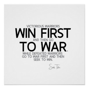 CONTINGENTEN: Sun Tzu - Win first Perfect Poster