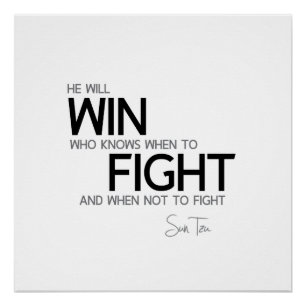 CONTINGENTEN: Sun Tzu - Win gevecht Perfect Poster
