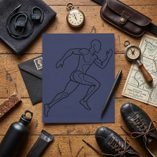 Continu Kunst Atleet Hardlopen Kaart