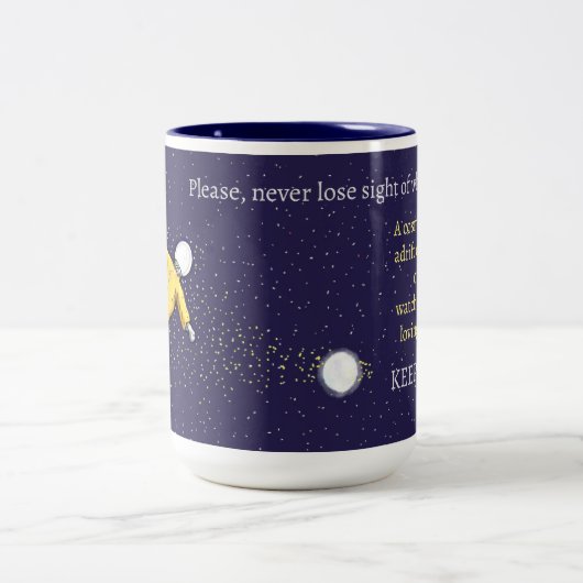 'Continue Go' 15oz Tasse de café (Centre)