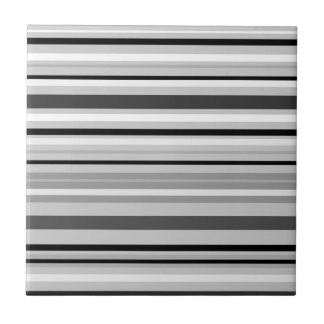 Continue grijze strepen, klein (4,25 x 4,25 inch) tegeltje