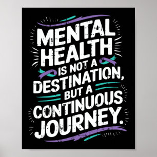 Continue reis Geestelijke gezondheid Bewustzijn ze Poster