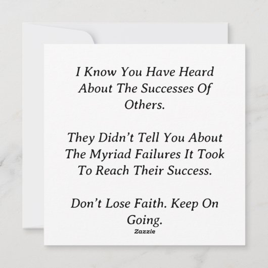 Continuer à aller Carte pour notes (Dos)