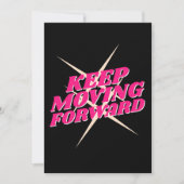 Continuer à avancer - Carte de motivation (Devant)