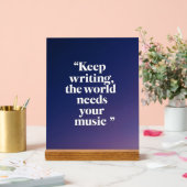 Continuer à écrire Le monde a besoin de votre musi (Mariage)