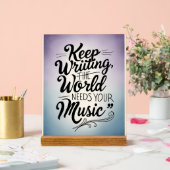 Continuer à écrire Le monde a besoin de votre musi (Mariage)