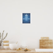 Continuer à enregistrer - Affiche bleu ciel (Cuisine)