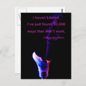 Continuer à essayer une carte postale (Devant / Derrière)