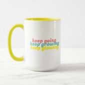 Continuer à grandir Continuer à briller Mug (Gauche)