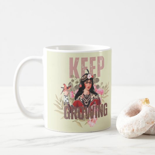 Continuer à grandir Mug (Avec donut)