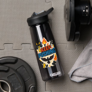 CONTINUER À POUSSER La Bouteille D'Eau Motivationn
