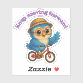 Continuez à avancer - Sticker Motivant la Chouette