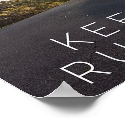 Continuez à courir - Poster Motivationnel (Coin)