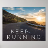Continuez à courir - Poster Motivationnel (Devant)