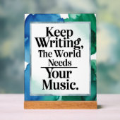 Continuez À Écrire Le Monde A Besoin De Votre Musi (Neutre)