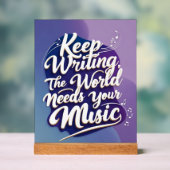 Continuez À Écrire Le Monde A Besoin De Votre Musi (Neutre)