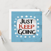 Continuez À Faire Une Carte De Voeux (Devant/Arrière en situation)