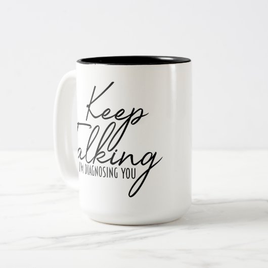 Continuez à parler de Mug (Devant gauche)