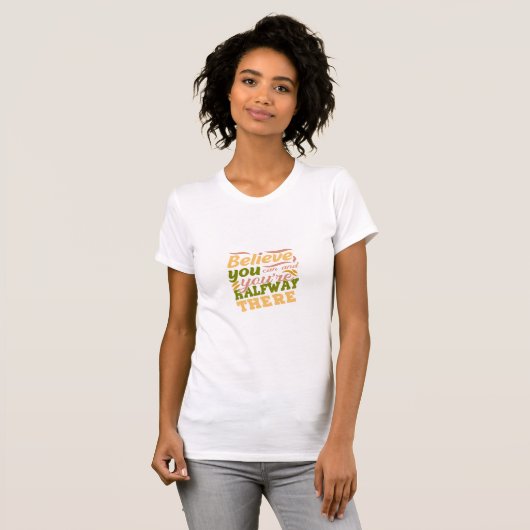 Continuez à pousser vers l'avant - Design T-shirt (Devant entier)
