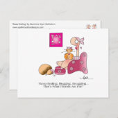 CONTINUEZ À SOURIR Carte postale Cancer du sein (Devant / Derrière)