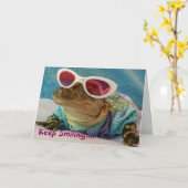 Continuez à sourire... Alligator Dans La Carte Lun (Fleur jaune)