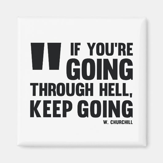 Continuez ! - Aimant inspirant (Devant)