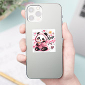 Continuez – Autocollant de motivation Cozy Panda  (Téléphone)