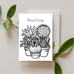 Continuez – Carte d'encouragement Desert Ink