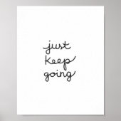 Continuez juste à aller Poster (Devant)