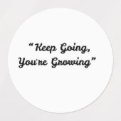 Continuez votre croissance - Sticker motivationnel (Design 2)