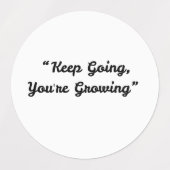 Continuez votre croissance - Sticker motivationnel (Design 1)