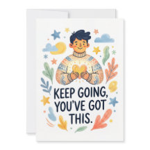 Continuez, Vous Y Arriverez Carte de Motivation