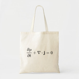 continuïteitsvergelijking, alle natuurkundige gebi tote bag