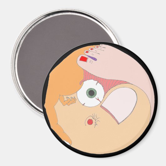 "Contorsion" Mandala Magnet (Recto/Verso)