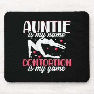 Contorsionistische tante yoga gymnastiek aëroobics muismat