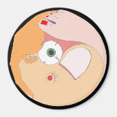 "Contortion" Mandala magneet (Voorkant)