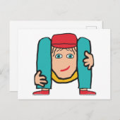 Contortionist Briefkaart (Voorkant / Achterkant)