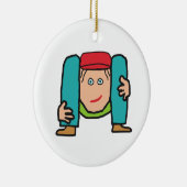 Contortionist Keramisch Ornament (Rechts)