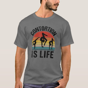Contortionistische controle is het leven grappige t-shirt