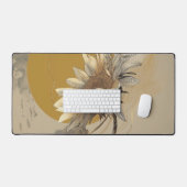 Contour de tournesol minimaliste neutre (Clavier et souris)