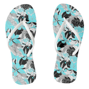 Contour Hawaii Tropical Lily en Protea Floral Teenslippers