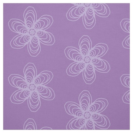 Contour lilas de fleur sur le tissu pourpre (Échantillon)