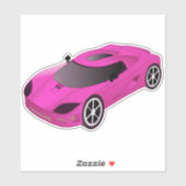 Contour met roze raster sticker (Vel)