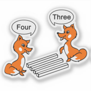 Contour optische illusie Rick snijden Sticker