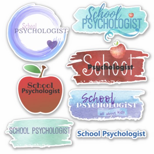 Contour Sticker Collectie van schoolpsycholoog (Voorkant)