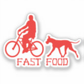 Contour Sticker grappige Grote Dane (Voorkant)